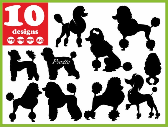Download Poodle Svg File Dog Digital Diva Download French Silhouette Etsy