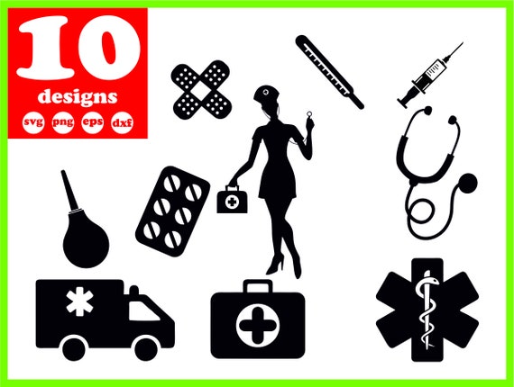 Nurse Svg File Stethoscope Cute Digital Doctor Life Download Etsy