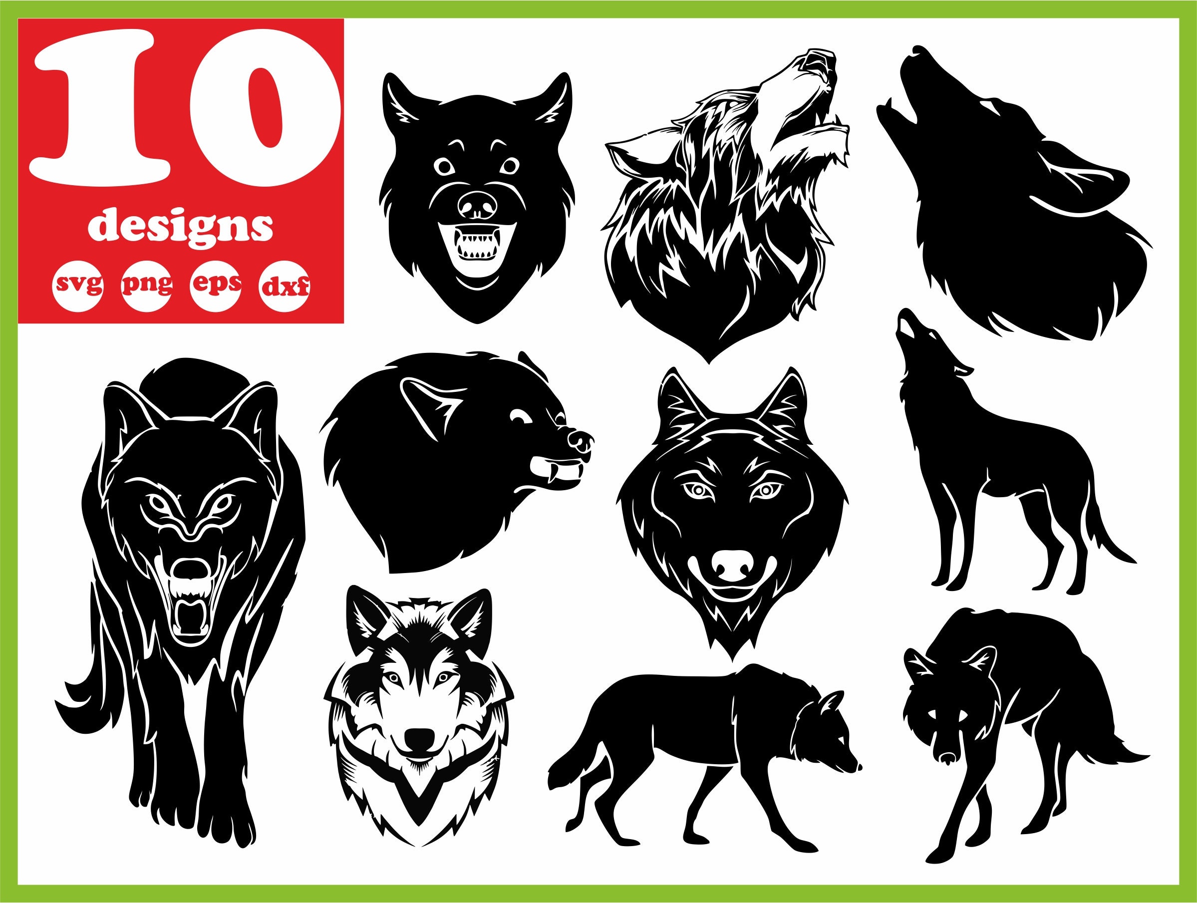 Decals & Skins Laptop Bad Wolf Head Sticker