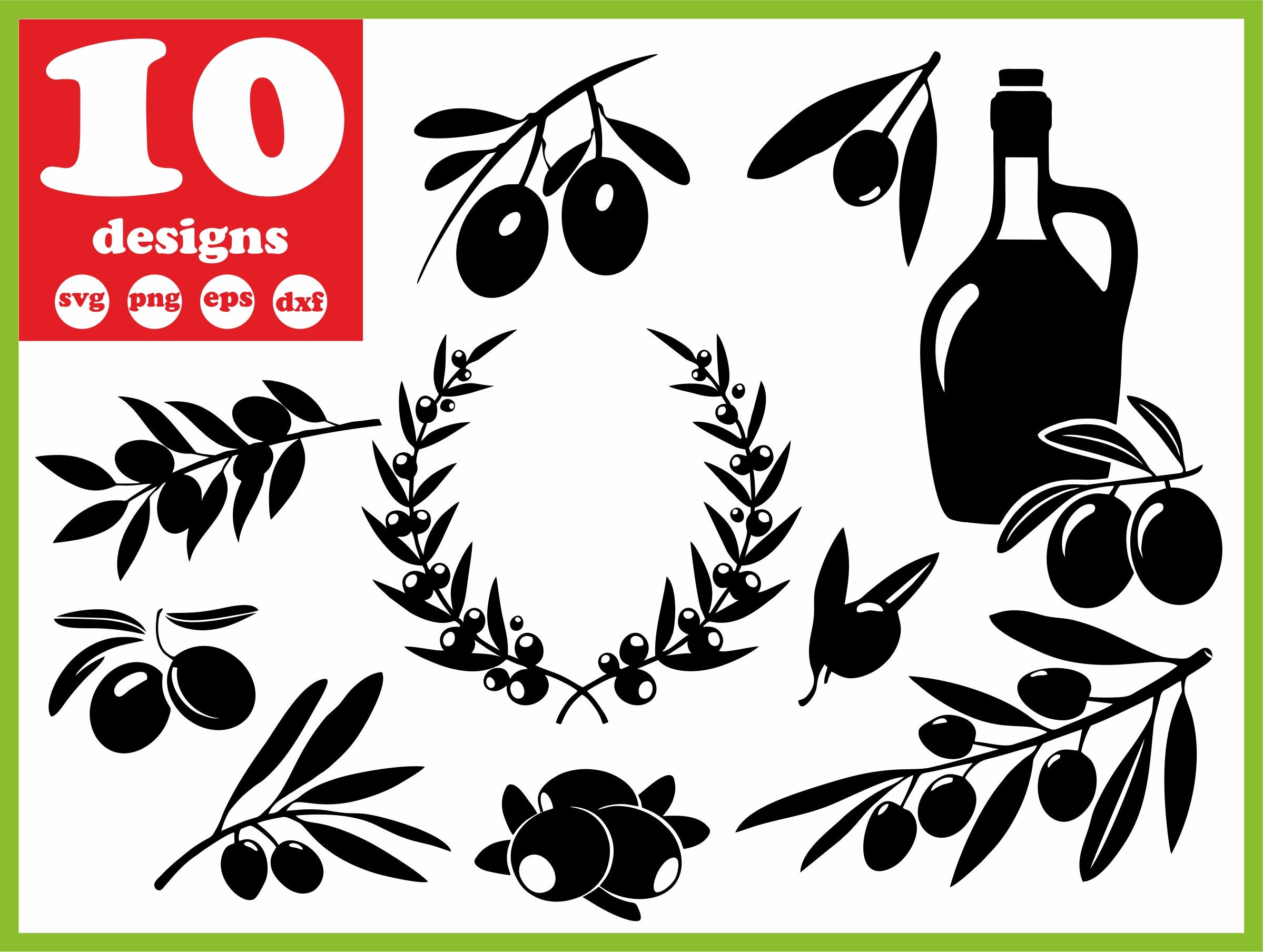 Download Olive svg file Tree vector Wreath decal Leaf for cricut ...
