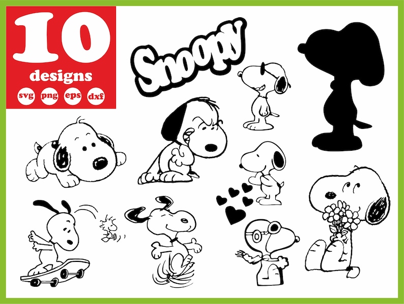 Download Snoopy svg file Dog vector Cartoon decal for cricut ...