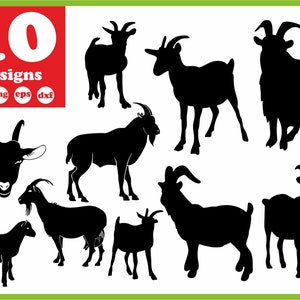 Goat svg file Farm digital Head download silhouette vector decal for cricut clipart bundle vinyl stickers images sign monogram pdf eps dxf