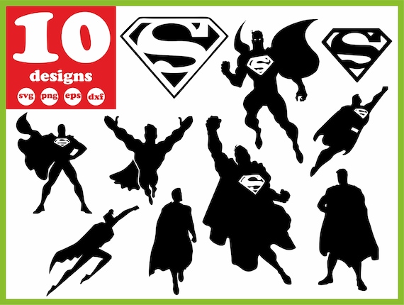 Download Superman Logo Svg File Superhero Digital Download Silhouette Etsy
