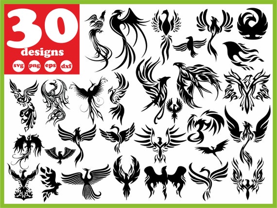 Phoenix Svg File Phoenix Digital Phoenix Download Phoenix Etsy