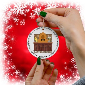 Personalised Bartender Christmas Ornament