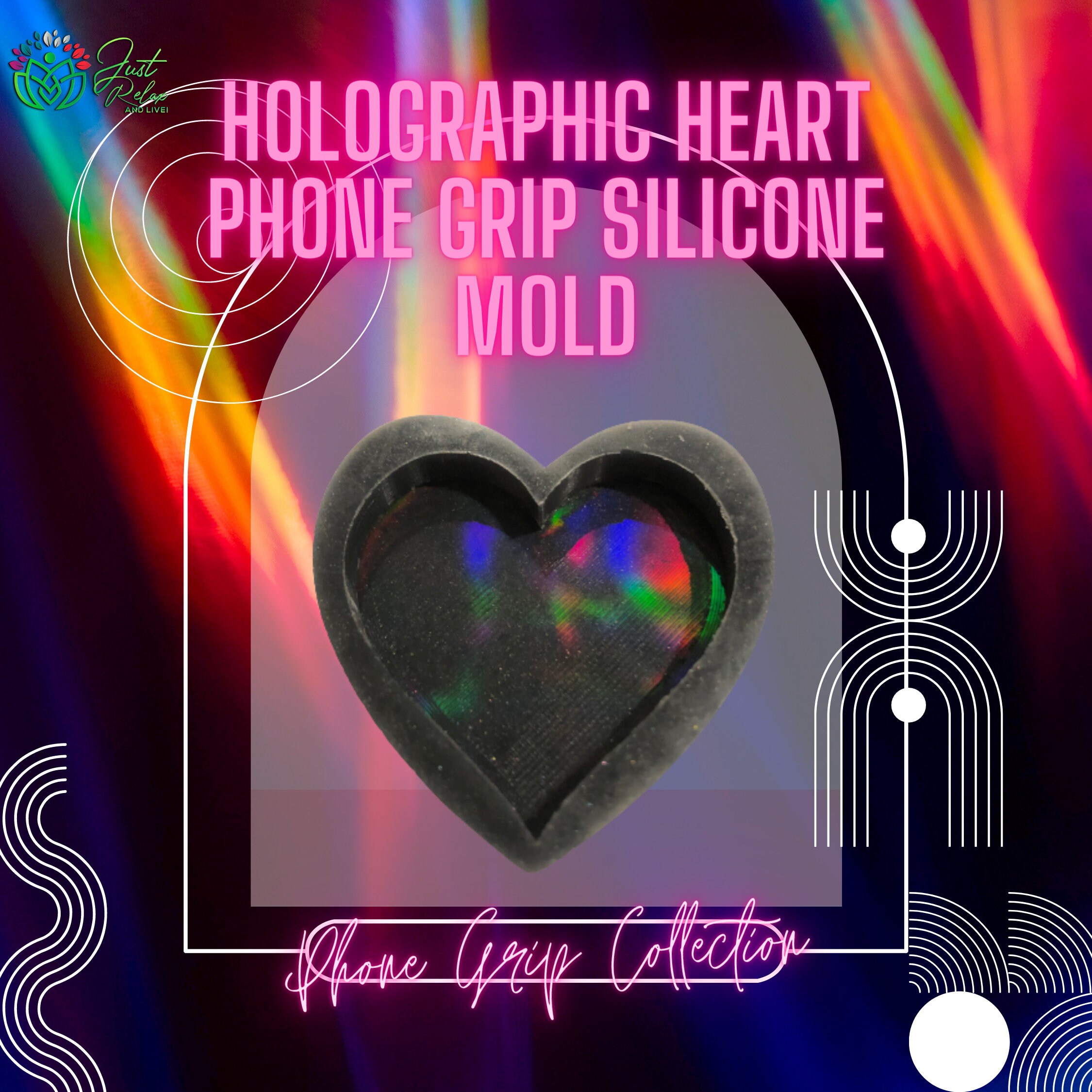Holographic Turtle Mold, Holographic Mold, Holographic Resin, Holo Mold, Holo  Resin, Phone Grip Mold, Phone Stand Mold, Epoxy Resin Mold 