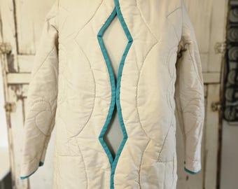 Vintage Steppmantel (Größe Small/Medium)