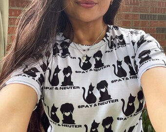 Spay Neuter Awareness T-Shirt, Animal Rights All Over Print Tee
