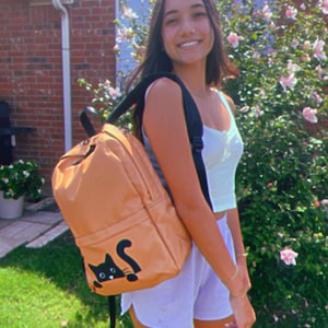 Soyez gentil avec les animaux sac à dos chat noir cartable de rentrée cadeau pour amoureux des animaux animaux de compagnie avocat adultes enfants streetwear décontracté