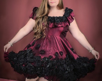 Unique plus size gothic dress