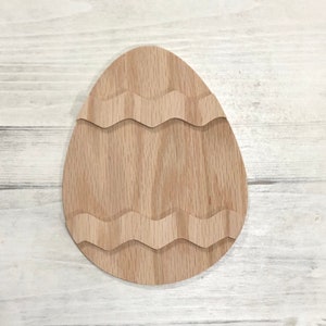 FIVE 3.5&quot; Easter Eggs, Easter Egg Decor, Unfinished Easter Egg, Egg, Wood Decor, Sign blank, DIY Egg, Easter, For Crafting, Craft Blanks