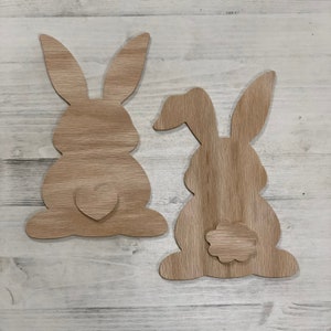 Easter Bunny, Wood Bunny, Bunny Decor, Unfinished Bunny, Bunny Shape, Wood Decor, Sign blanks, DIY Bunny, Easter, For Crafting, Craft Blank