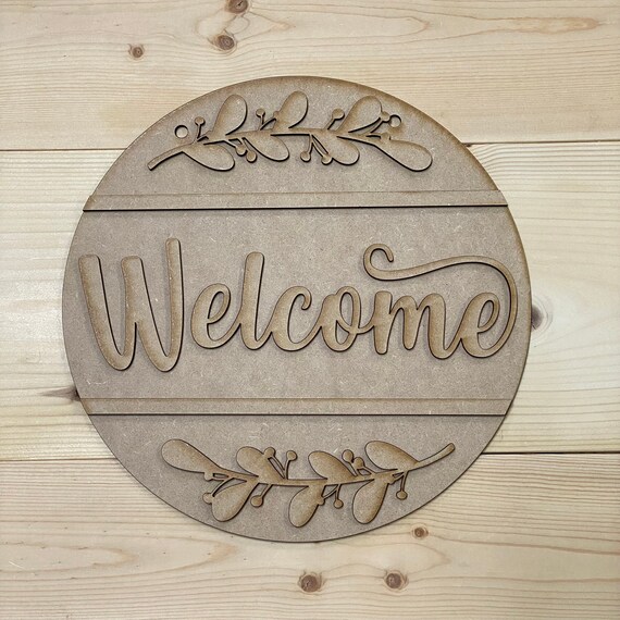 Welcome Door Hanger DIY Kit Door Hanger Welcome Kit | Etsy