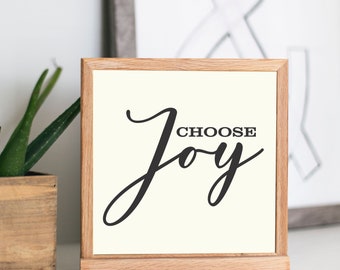Choose Joy SVG, Family Sign, Digital Download, Choose Joy, Cut File, Joy, Inspirational Sign ( EPS, PNG), Cricut, Silhouette, Vector Art