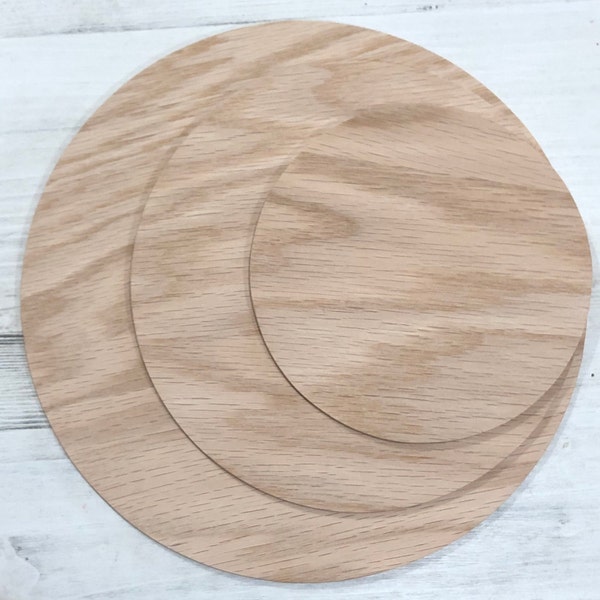 1/4" Wood Round, Unfinished Plywood Round, Circle Blank