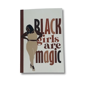Black Girls Are Magic Journal, Black Girl Journal, Lined Pages, Matte Cover