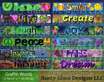 Graffiti Word Art Etsy