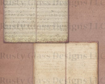 Art Music Design Junk Journal / Junk Journal Pages / Art and