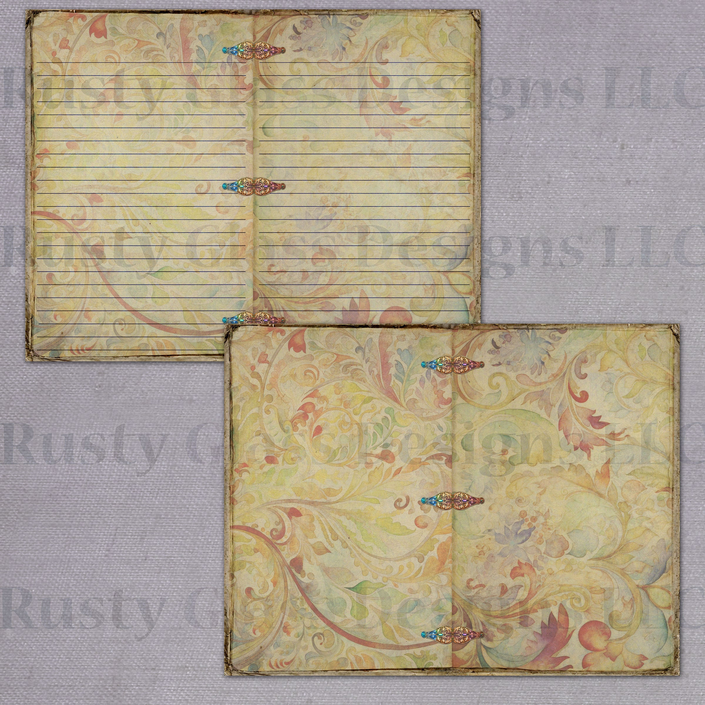 Flower Fairies Junk Journal Pages / Printable Journal / Blank and Lined ...