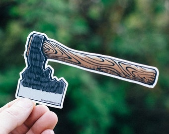 Idaho Hatchet Sticker