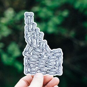 Idaho Bike Chain Sticker