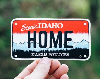 Idaho License Plate Sticker