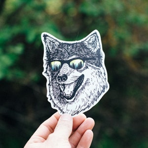 Wilderness Wolf Sticker