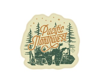Adesivo Orso Notte PNW