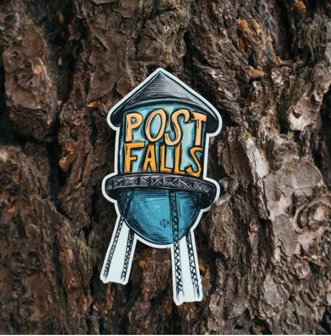 Post Falls Water Tower Sticker Etsy