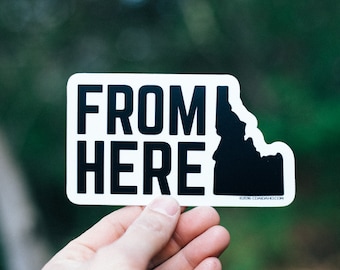 Von hier Idaho Sticker