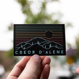 Coeur d&#39; Alene Views Sticker