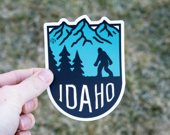 Bigfoot Idaho Mountains Sticker