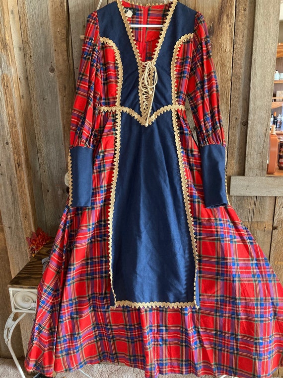 Vintage Gunne Sax dress rare plaid - image 1