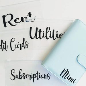Cartable d'économies personnalisé/Planificateur budgétaire/Planificateur financier/Classeur budgétaire/Système d'épargne/Rembourrage d'espèces/Carnet de reçus/Enveloppes/Agenda d'espèces