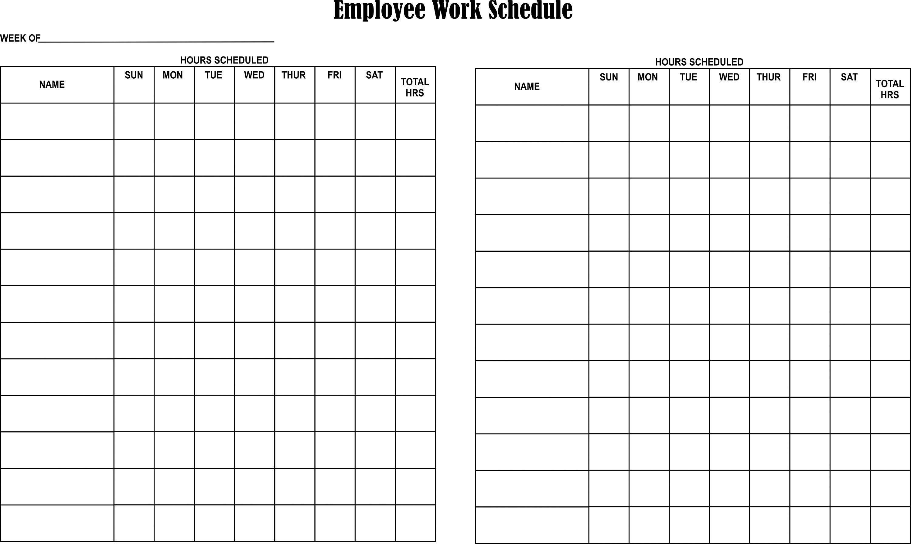 Employee Bi-weekly Time Sheet 8.5x14, 11x17 Digital Download PDF ...