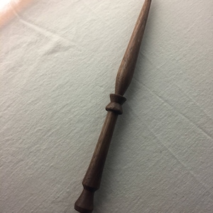 Wisconsin Walnut Wand with Lumurian Quartz