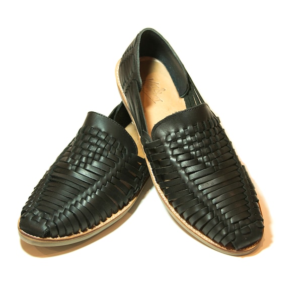 Premium Men's Huarache Sandal - Black