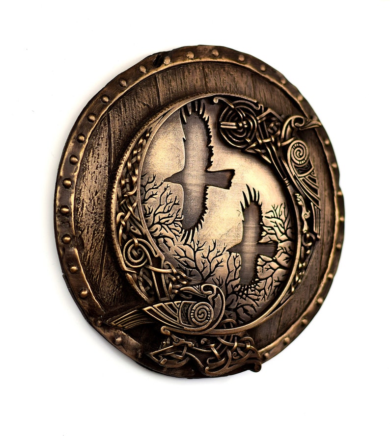 Viking Decor Scandinavian Art Raven Wall Art Viking Wall Art Etsy