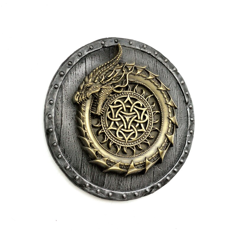 Viking Decor Ouroboros Dragon Sculpture Norse Wall Art Pagan Etsy UK
