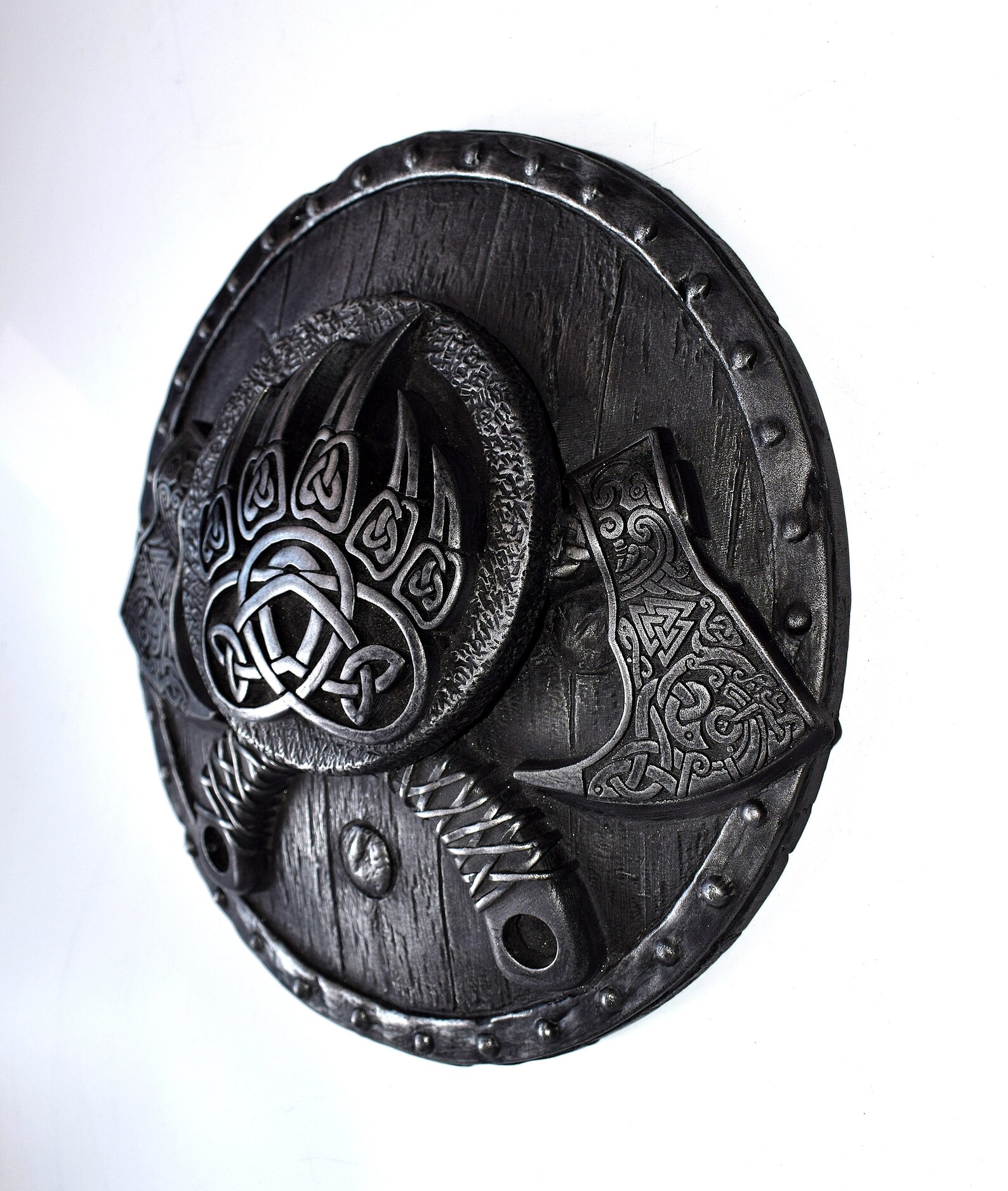 Viking Wall Art Pagan Decor Bearded Axe Norse Wall Art Viking Etsy