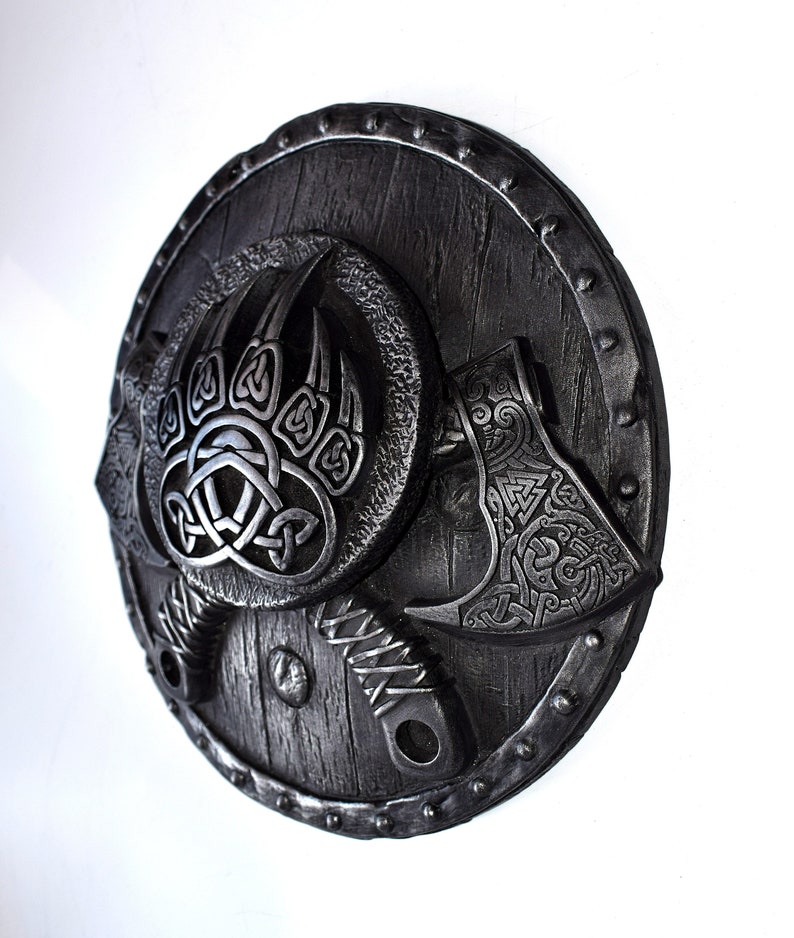 Viking Wall Art Pagan Decor Bearded Axe Norse Wall Art Viking Etsy