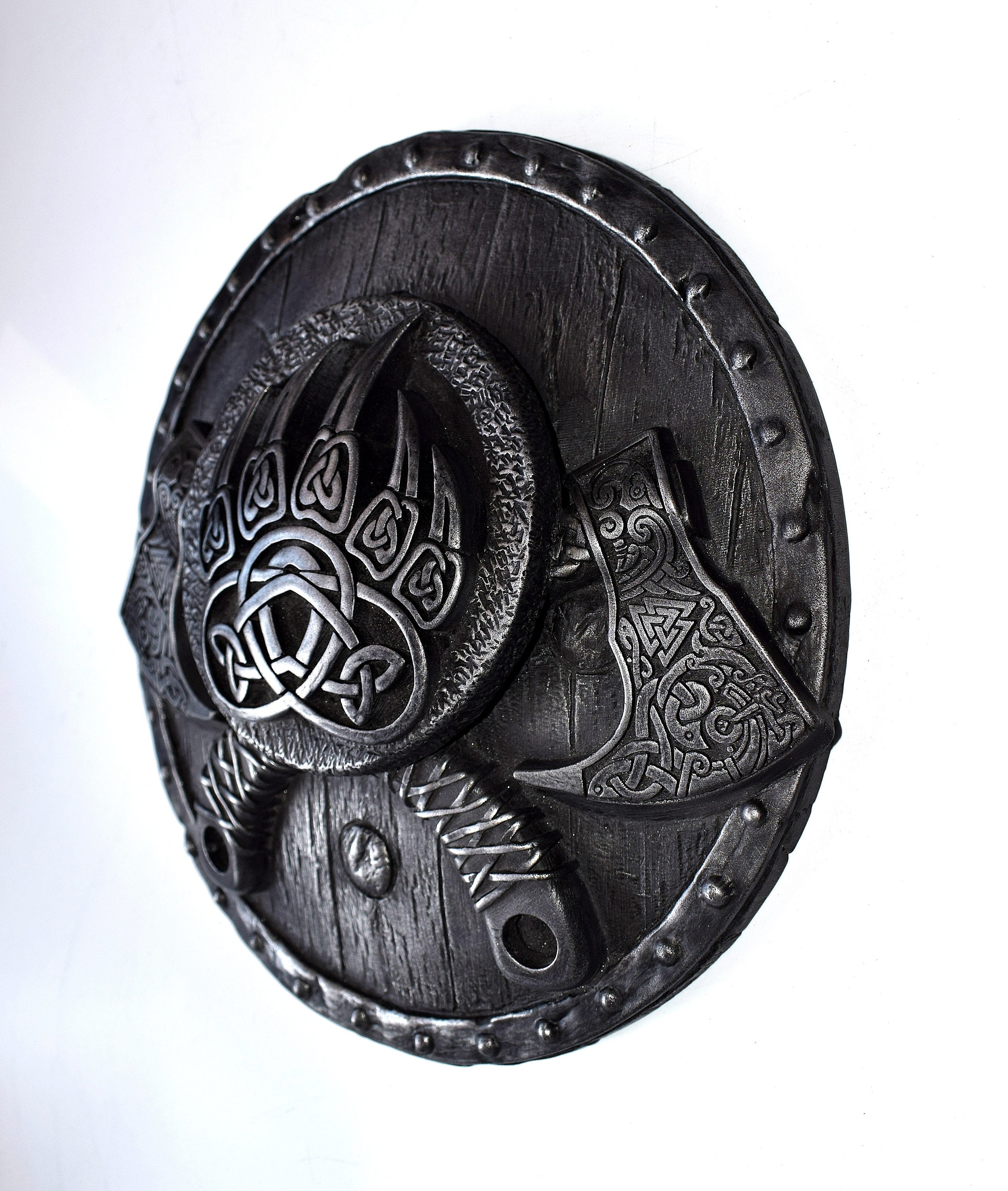 Viking Wall Art Pagan Decor Bearded Axe Norse Wall Art Viking Etsy