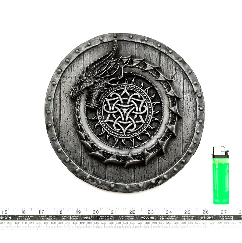 Viking Decor Ouroboros Dragon Sculpture Norse Wall Art Pagan Etsy