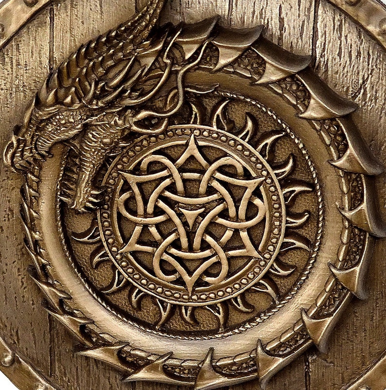 Viking Decor Ouroboros Dragon Sculpture Norse Wall Art Pagan Etsy UK