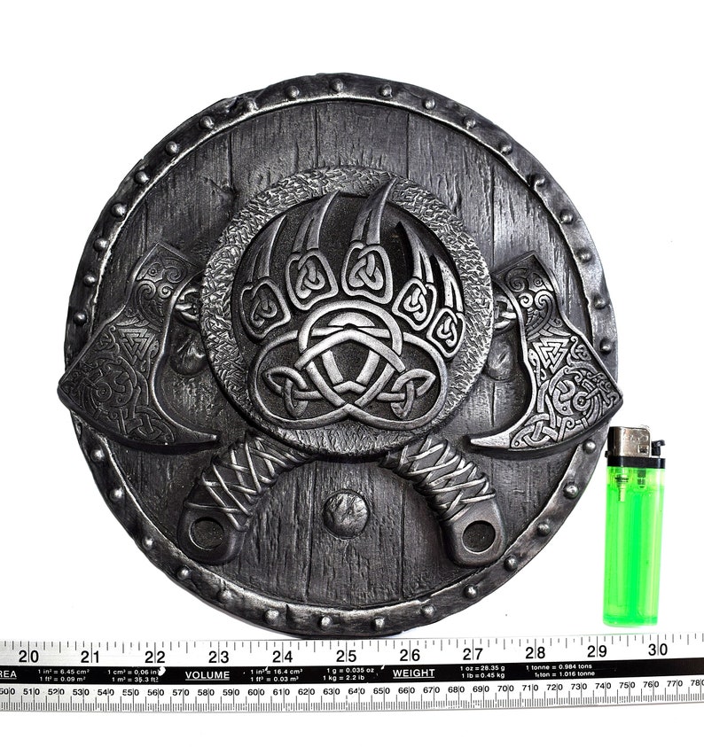 Viking Wall Art Pagan Decor Bearded Axe Norse Wall Art Viking Etsy