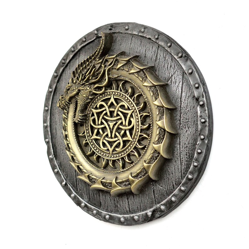 Viking Decor Ouroboros Dragon Sculpture Norse Wall Art Pagan Etsy UK