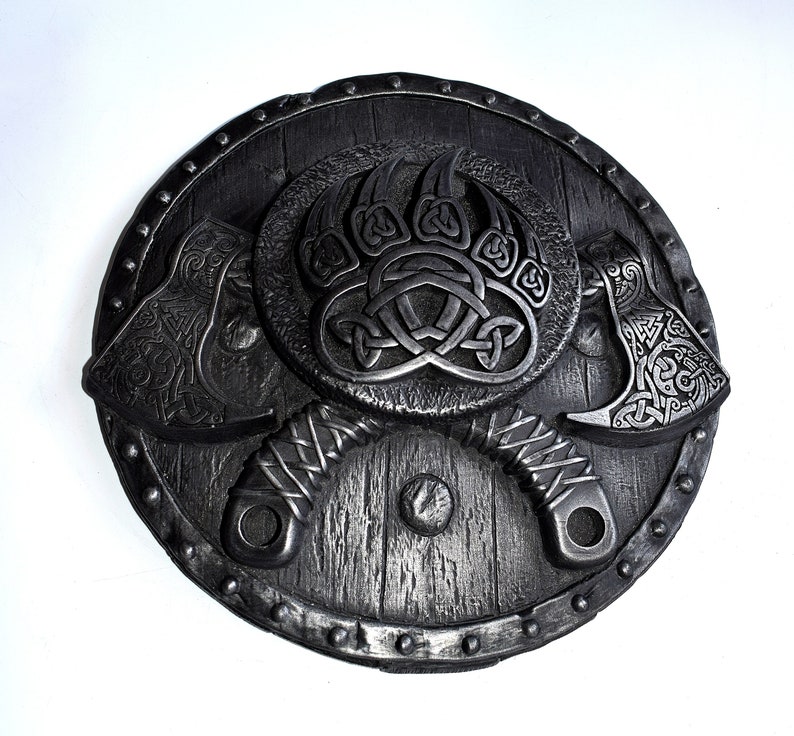 Viking Wall Art Pagan Decor Bearded Axe Norse Wall Art Viking Etsy