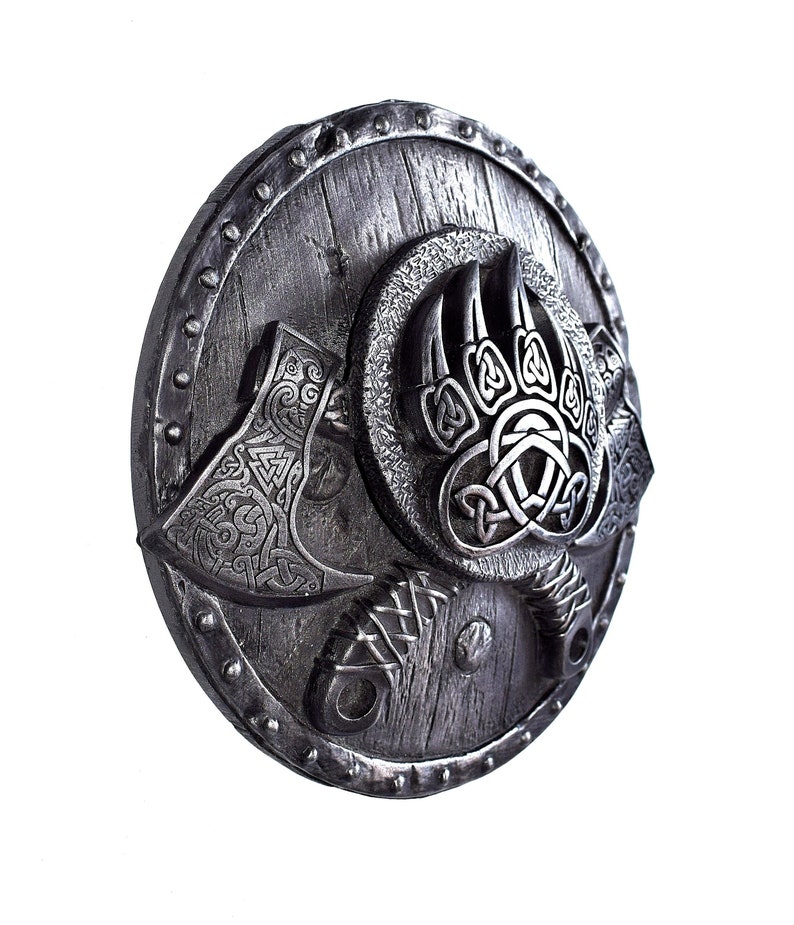 Viking Wall Art Pagan Decor Bearded Axe Norse Wall Art Viking Etsy