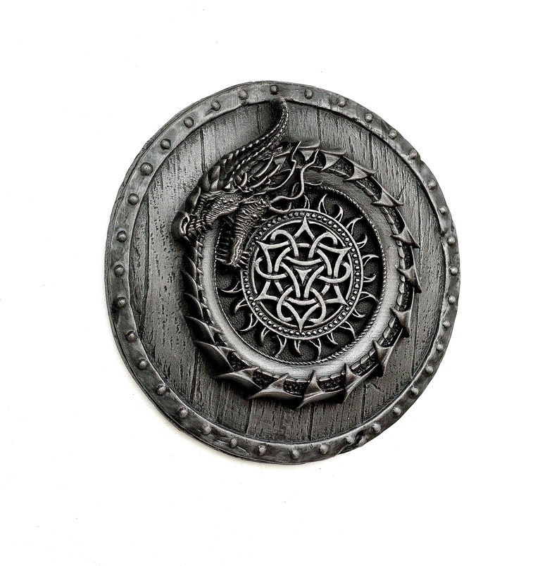 Viking Decor Ouroboros Dragon Sculpture Norse Wall Art Pagan Etsy