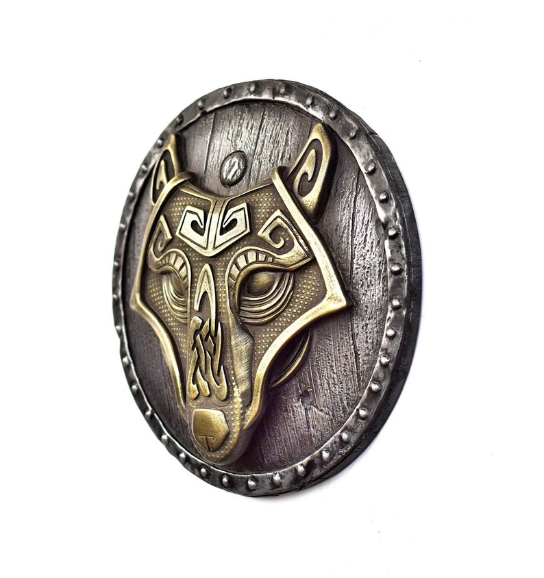 Viking Decor Wolf Artwork Wall Hanging Scandinavian Art Etsy UK